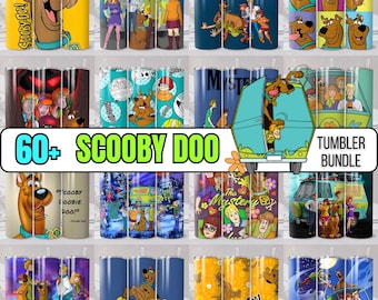 60+ Scooby Skinny Tumbler Wrap Bundle 20oz PNG Sublimation Designs Instant download