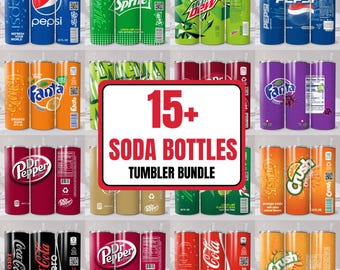 15+ Liquor and Soda Tumbler Wrap Bundle, 20oz Sublimation Skinny Tumbler PNG, Alcoholic Drinks, Print Shop Starter Pack, Beer Tumbler