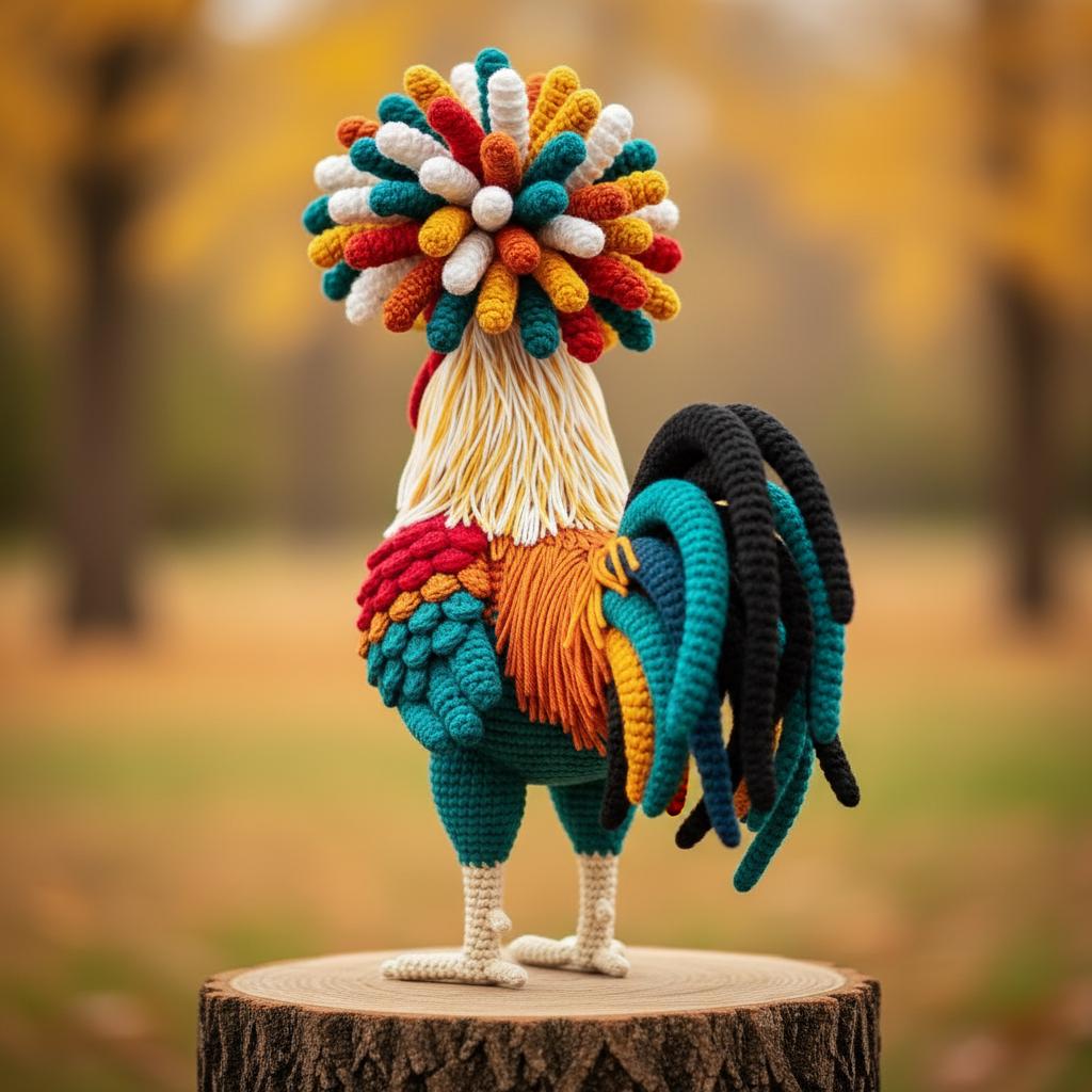 Rooster Patterns Realistic Rooster Pattern - Crochet Farmhouse Amigurumi Bird PDF ...