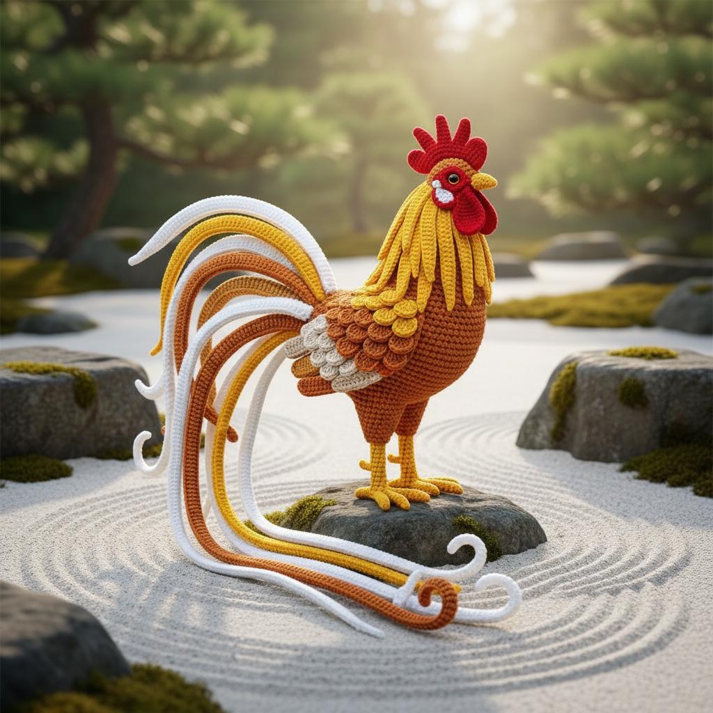 Rooster Patterns Realistic Rooster Pattern - Crochet Farmhouse Amigurumi Bird PDF ...