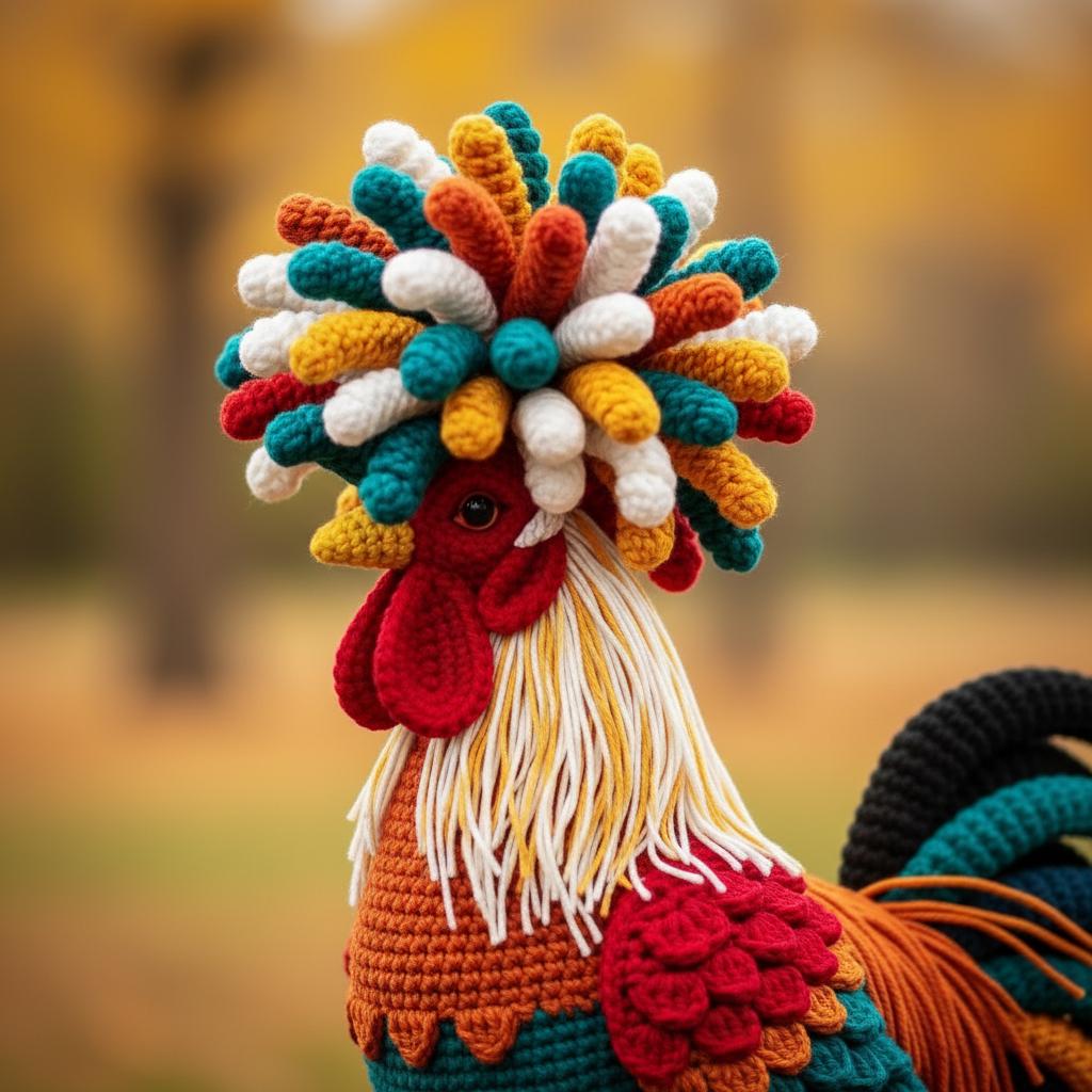 Rooster Patterns Realistic Rooster Pattern - Crochet Farmhouse Amigurumi Bird PDF ...