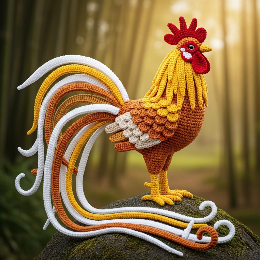 39 Rooster Crochet Patterns to Add Farmhouse Charm to Your Home Decor 39 Realistic Rooster Pattern Crochet Farmhouse Amigurumi