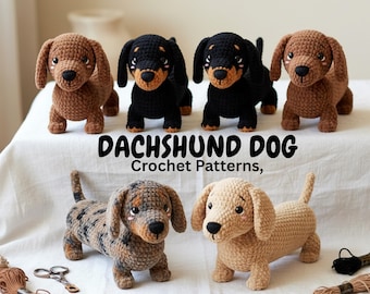 Wzory szydełkowe na jamnika, wzór szydełkowy na jamnika amigurumi, nowy wzór szydełkowy na jamnika wzór pdf, wzór szydełkowy, szydełkowanie psa