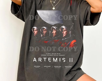Comfort Colors Artemis II Astronauts Moon Mission T-Shirt