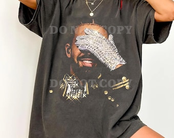 Comfort Colors Drake Mj Glove Graphic Print, Iceman Album Tee