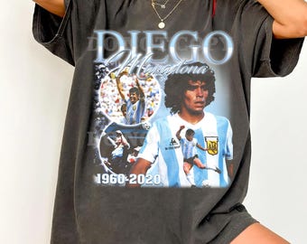 Comfort Colors Diego Maradona 1960-2020 T-Shirt – Argentina Football Legend Tribute