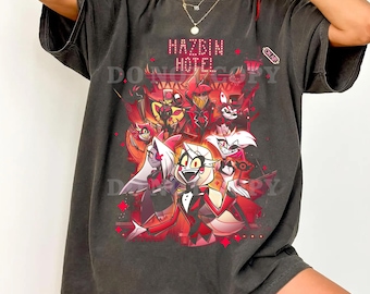 Comfort Colors Hazbin Hotel Character Group T-Shirt