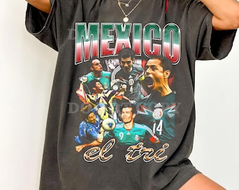 Comfort Colors Mexico National Football Team Collage T-Shirt – El Tri Soccer Fan Apparel