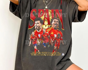 Comfort Colors Spain Soccer Team Graphic T-Shirt