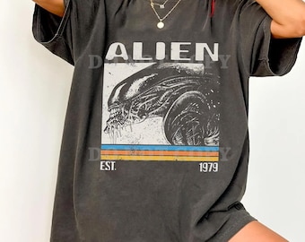 Comfort Colors Alien Est 1979 T-Shirt: Vintage Sci-Fi Movie Graphic Tee