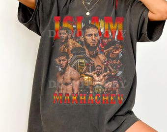 Comfort Colors Islam Makhachev Fighter Collage T-Shirt