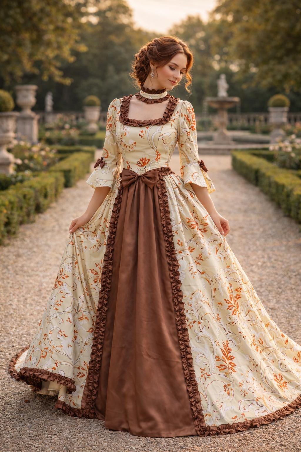 open lace back dress 220 Garden Party Dress