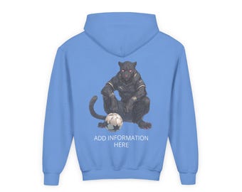 Anime Panther Soccer Graphic Hoodie for Kids