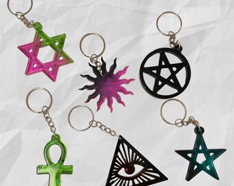 Resin Keychains Gothic Bag Charm Accessories