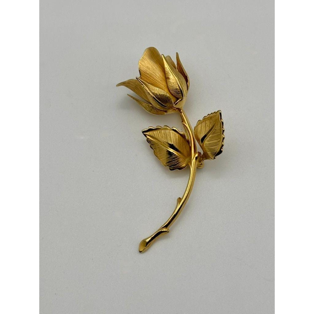 Giovanni | Gold Costume - Vintage Flower Etsy Brooch