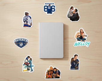 50 adesivos Off Campus - Produtos Briar U BookTok, adesivos para Kindle, presente para leitor(a) de romance esportivo, estética literária, romance de hóquei