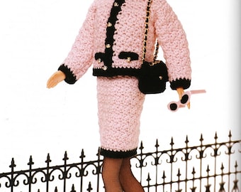 Barbie's Classic Suit Ensemble - 4 Piece Set, Fashion Doll Outfit (Digital Download)