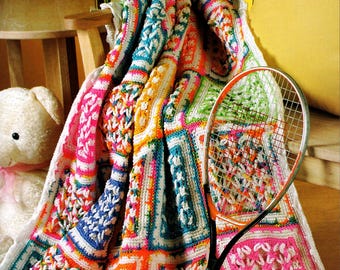 I'm a Star! Afghan - Crochet Pattern, Granny Square Scrap Blanket (Digital Download)