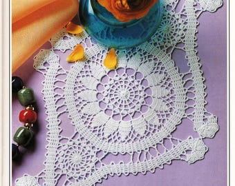 Irish Harp - Vintage Crochet Lace Pattern, Bruges Lace, Home Decor (Digital Download)