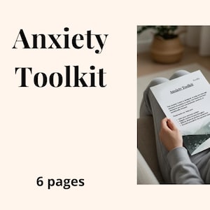 Anxiety Toolkit Printable – Coping Tools, Panic Attack Help (PDF Download)