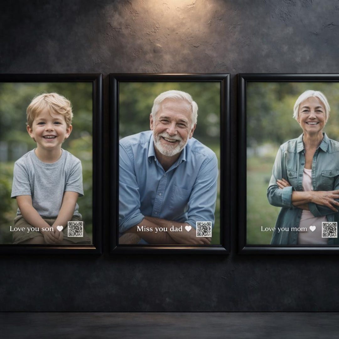Personalized Qr Code Frames Personalized Voice Message Photo Frame, QR Code Memory Gift - Etsy