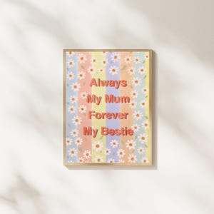 Mother’s Day, Gift for mom, git for mother, Mother’s Day idea, printable Mother’s Day gift, printable Mother’s Day card, digital file, best mom ever, mom poster