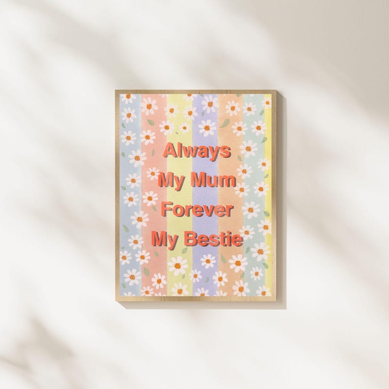 Mother’s Day, Gift for mom, git for mother, Mother’s Day idea, printable Mother’s Day gift, printable Mother’s Day card, digital file, best mom ever, mom poster