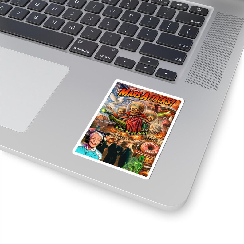 Mars Attacks Collage Sticker | Kiss-cut Sticker - Etsy