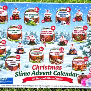 Christmas Slime Advent Calendar  24 Days