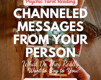 Lettura dell'amore canalizzata / Messaggi psichici dei tarocchi dalla tua persona speciale (consegna digitale)