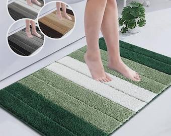 Extra Soft and Absorbent Non Slip Bath Mat, Non-Slip Washable Rug for Shower Floor | Machine Washable Shaggy Bath Mats Rugs