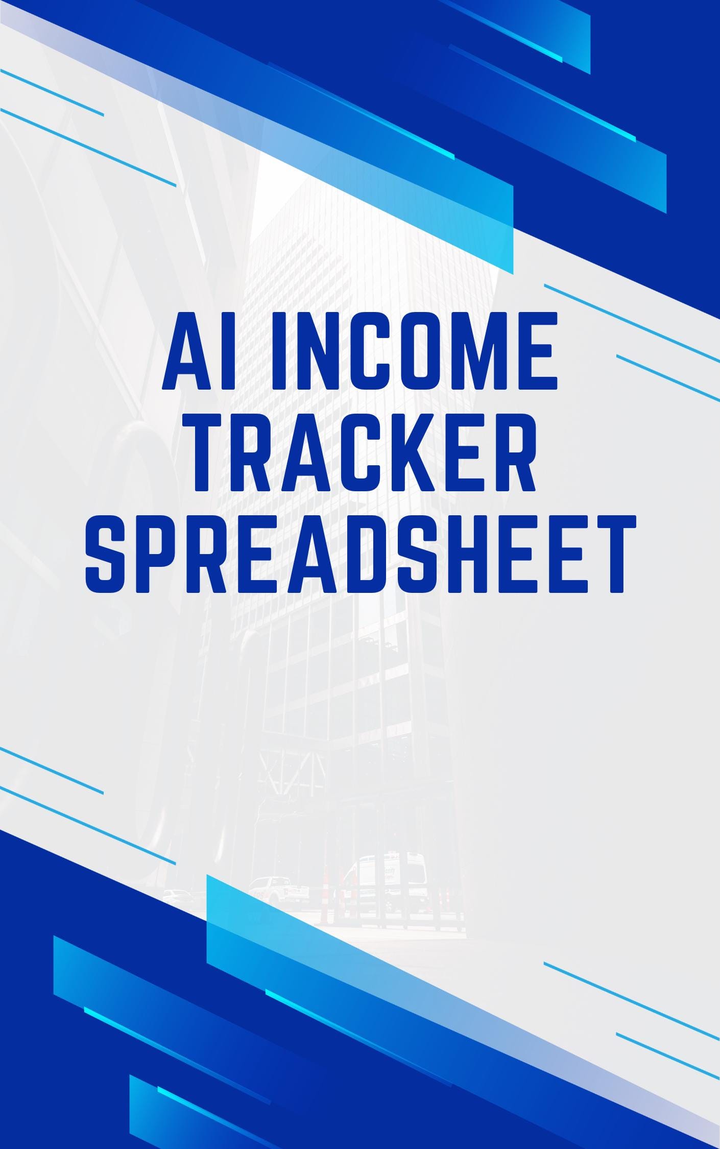 AI Side Hustle Income Tracker Google Sheets Template — Monthly Revenue ...
