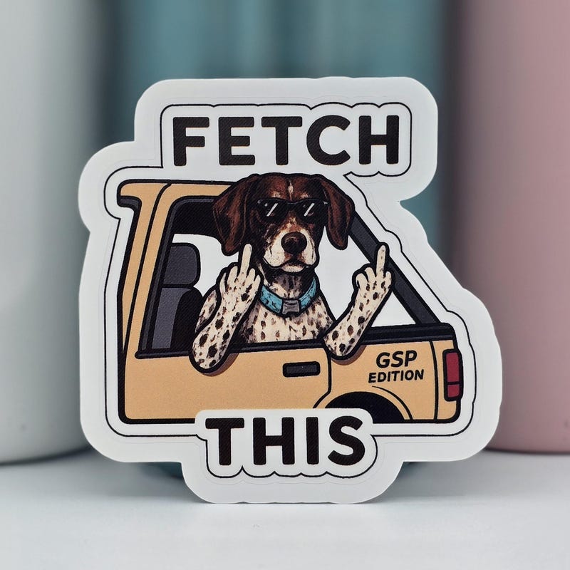 Dog Sticker Gsp - Etsy