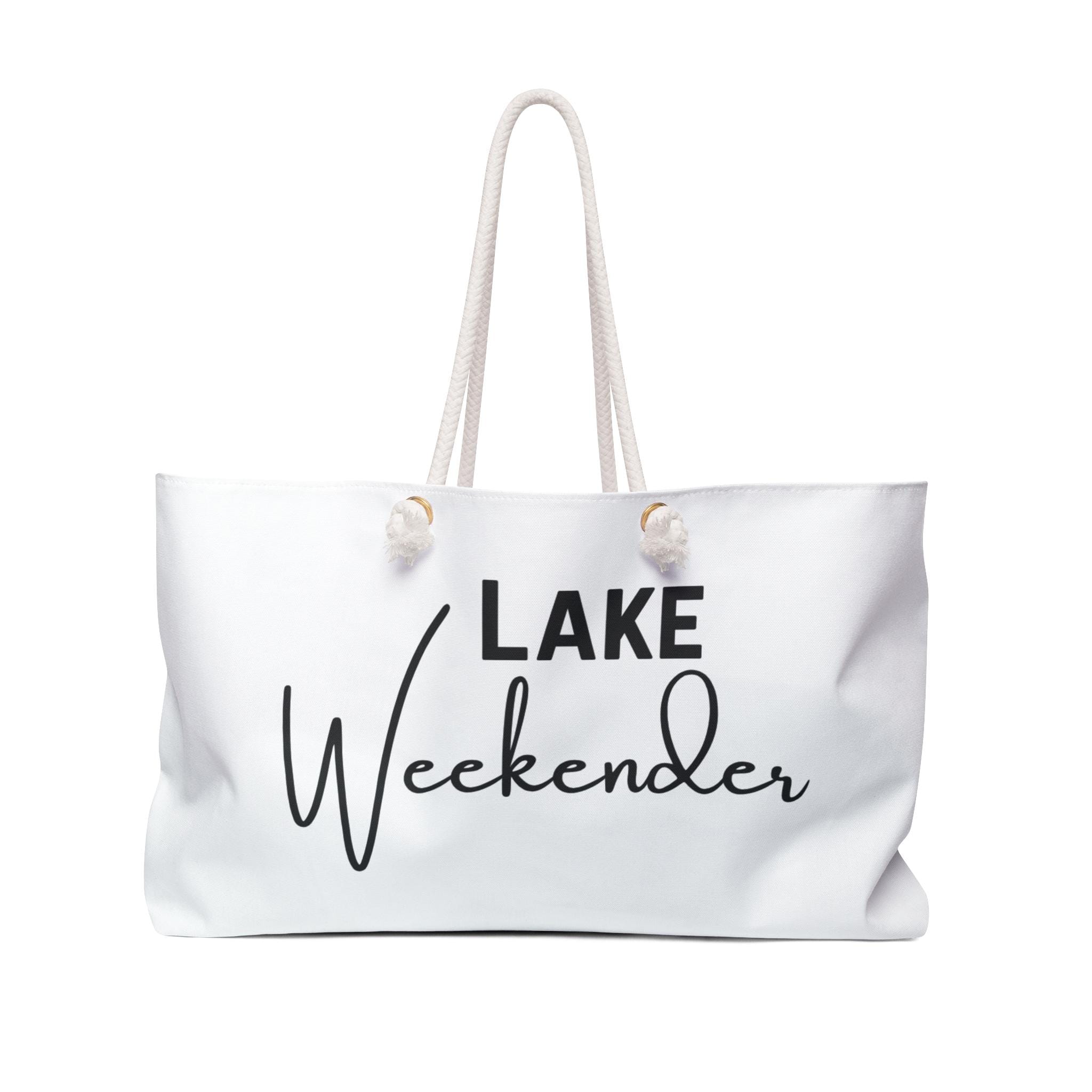 Bolsa de viaje grande para la playa de la serie Lake Weekender con asas de cuerda