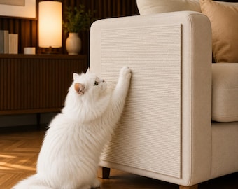 Sisal Cat Scratch Mat: Self-Adhesive Furniture Protector for Sofa, Wall & Door Multiple Sizes