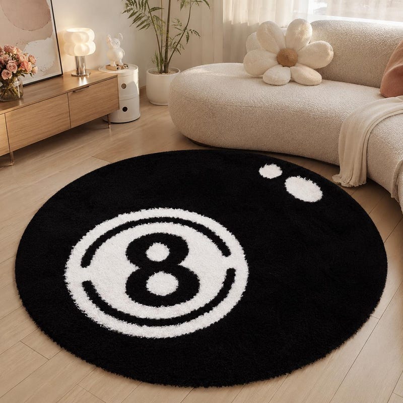 8 Ball Rug - Etsy