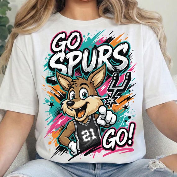 Go Spurs Go PNG, San Antonio Spurs PNG, basketball fan shirt design, basketball game day graphic, digital download