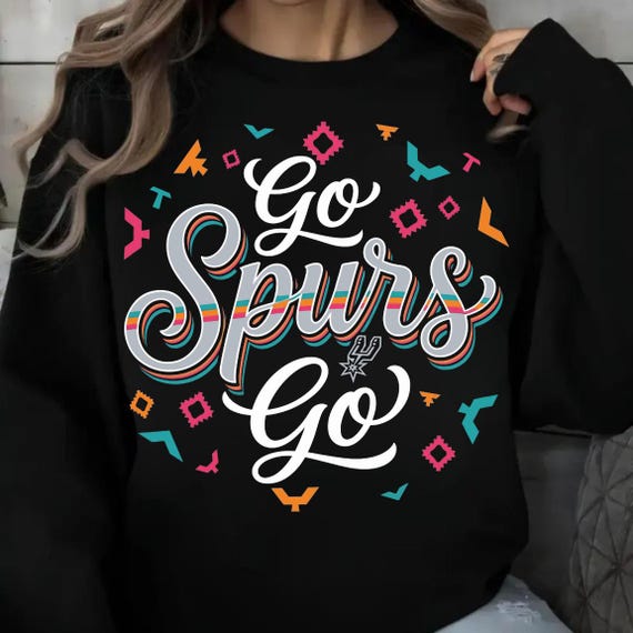 Go Spurs Go PNG, San Antonio Spurs PNG, basketball fan shirt design, basketball game day graphic, digital download