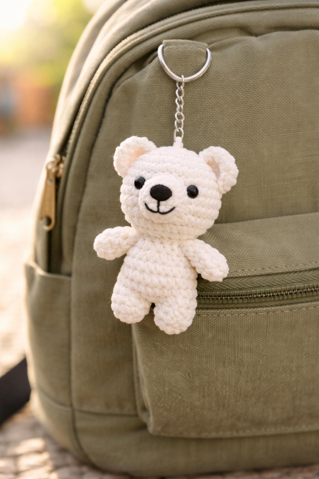 かぎ針編みのクマのキーホルダー - Etsy 日本