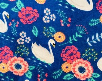 Swan tshirt fabric knit stretch fabric soft Joann’s 1.25 yards