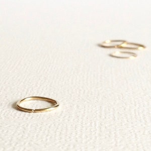 Tiny Cartilage Hoop, 4mm or 5mm Cartilage Hoop, 20g 22g 24g or 26g Thin Cartilage Hoop, Daith Earring, Endless Cartilage Helix Rook Hoop