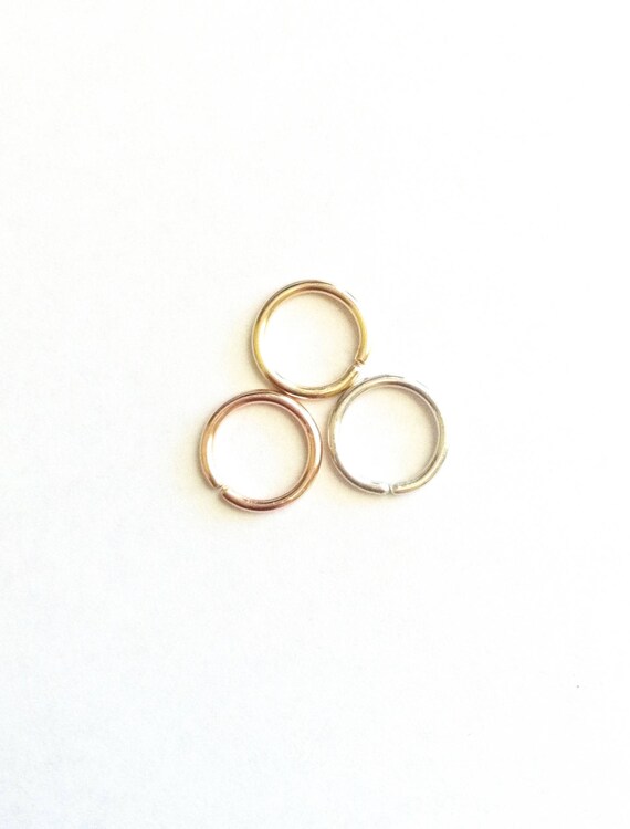Helix Earring 16 Gauge Gold Filled Seamless Hoop Piercing