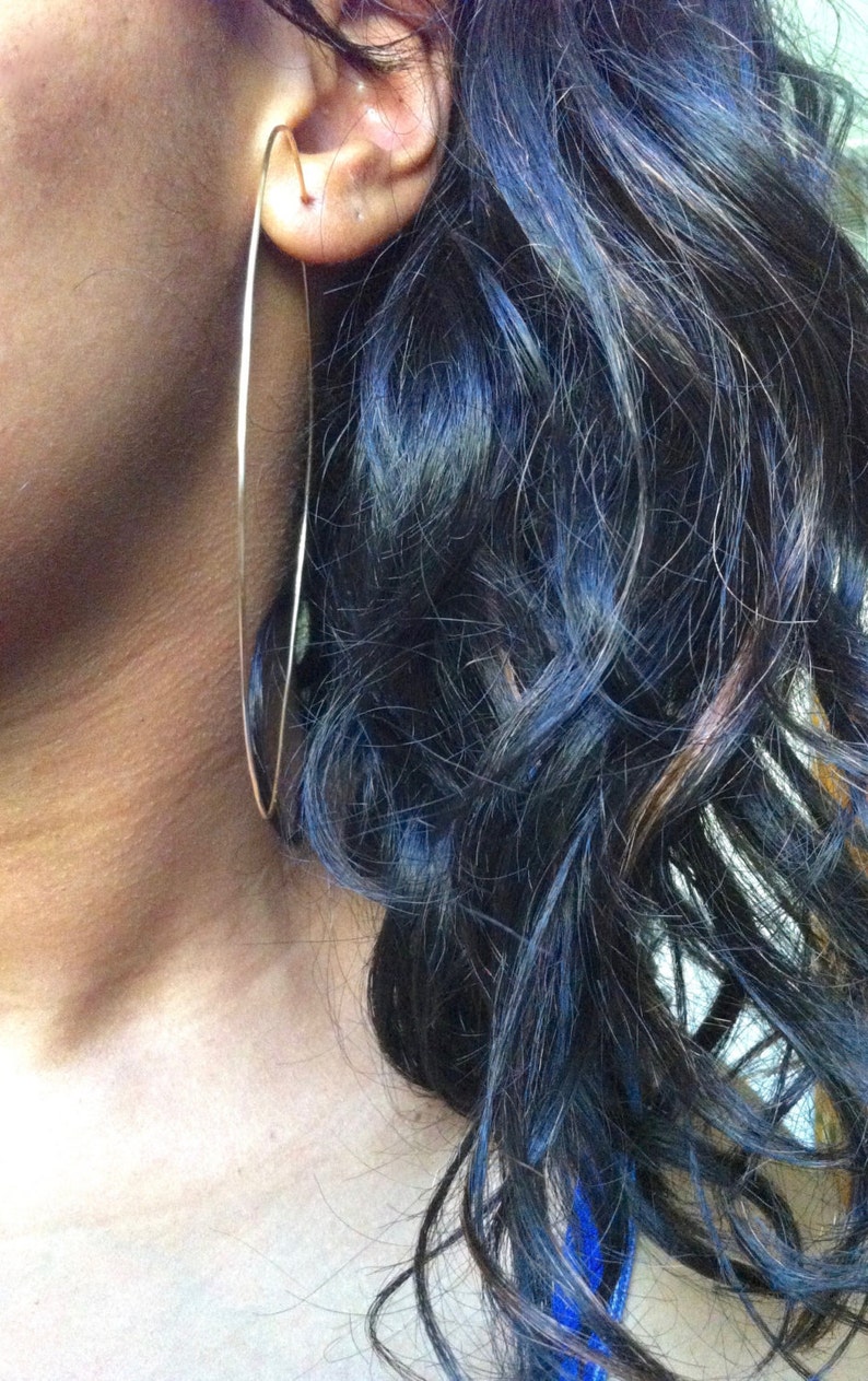 Ultra Thin Extra Large Hoop Earrings 4 Inch Big Hoop Etsy