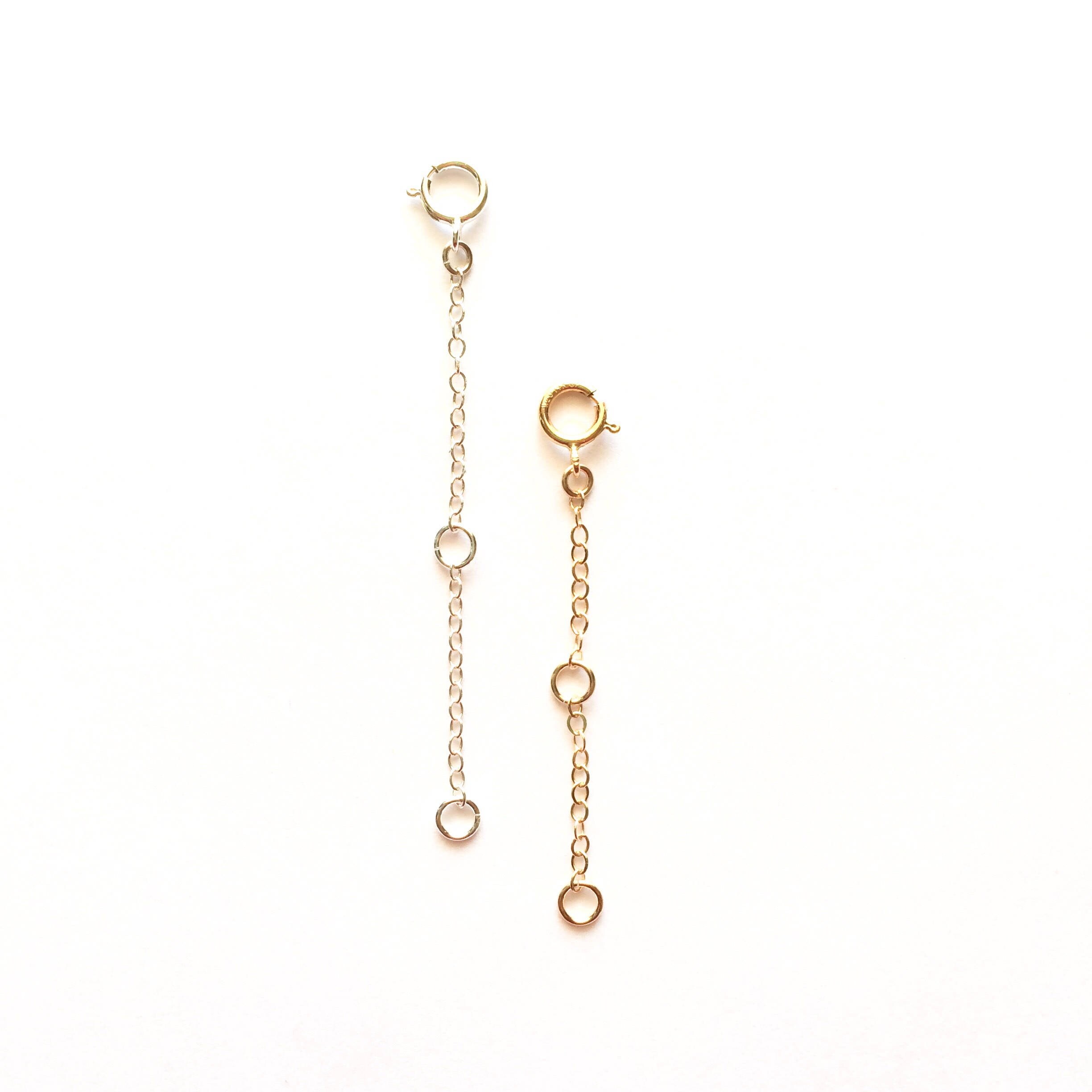 Adjustable Necklace Extender, Gold Filled or Sterling Silver Chain Ex…