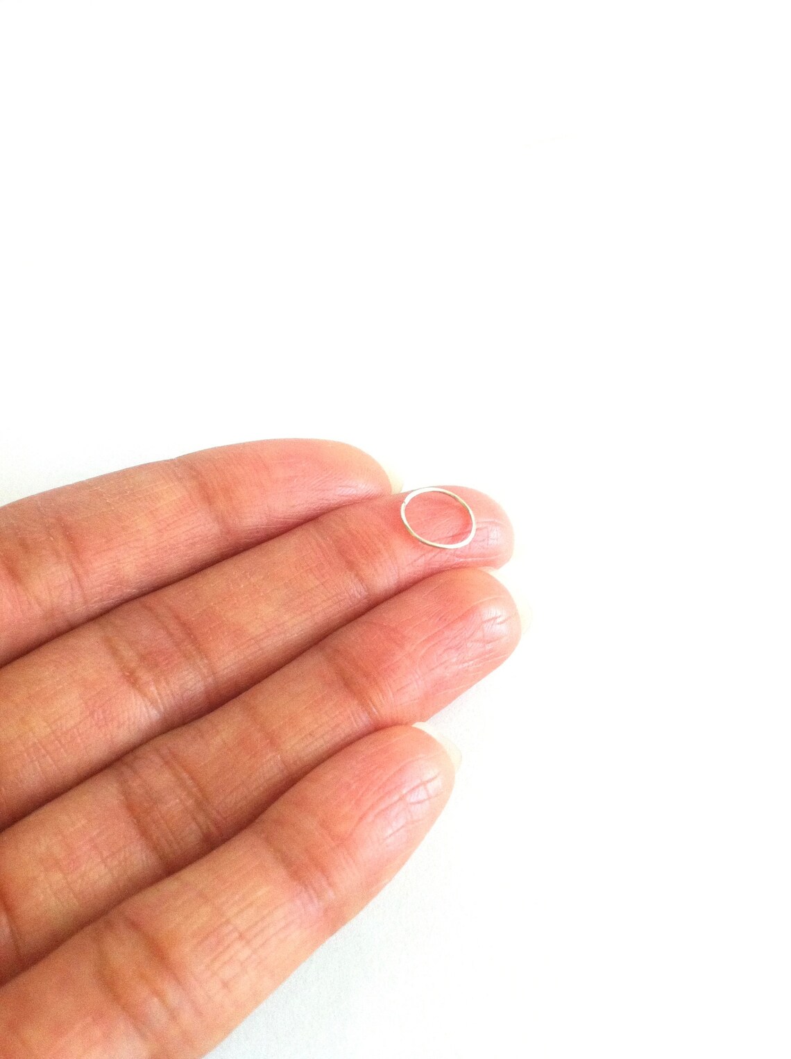 Super Thin Nose Ring 26 Gauge Nose Ring Skinny Nose Hoop Etsy