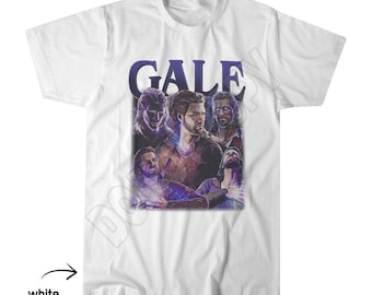 Camiseta homenaje a Gale de Baldur's Gate 3, collage pirata vintage, fan art de juegos de rol