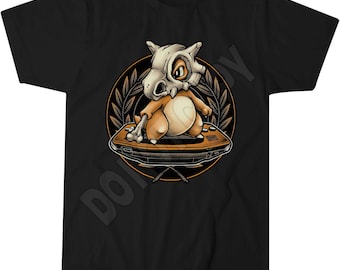 Cubone Gamer T-Shirt, Pixel Art Tee, Gift for Gamers
