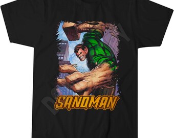Camiseta de Sandman Comic Book, ropa retro para fans del cómic.