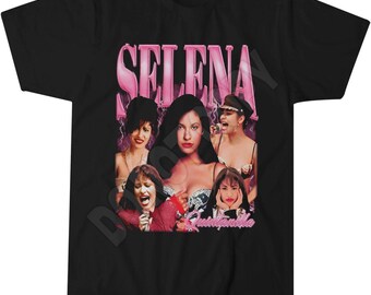 Camiseta de Selena Quintanilla, collage de íconos musicales, estilo amante de la música 2