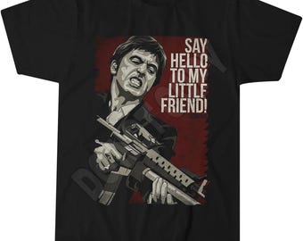 Camiseta Scarface Say Hello To My Little Friend, icono del cine de gánsteres